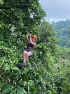 Zipline canopy tour near Dominical Costa Rica