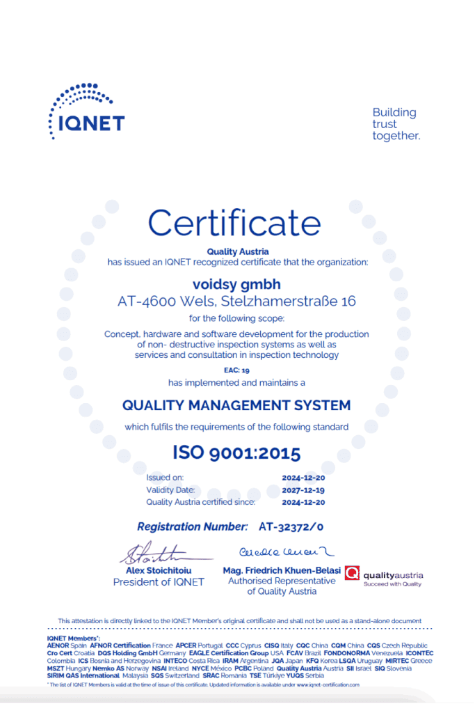 IQNET Certificate