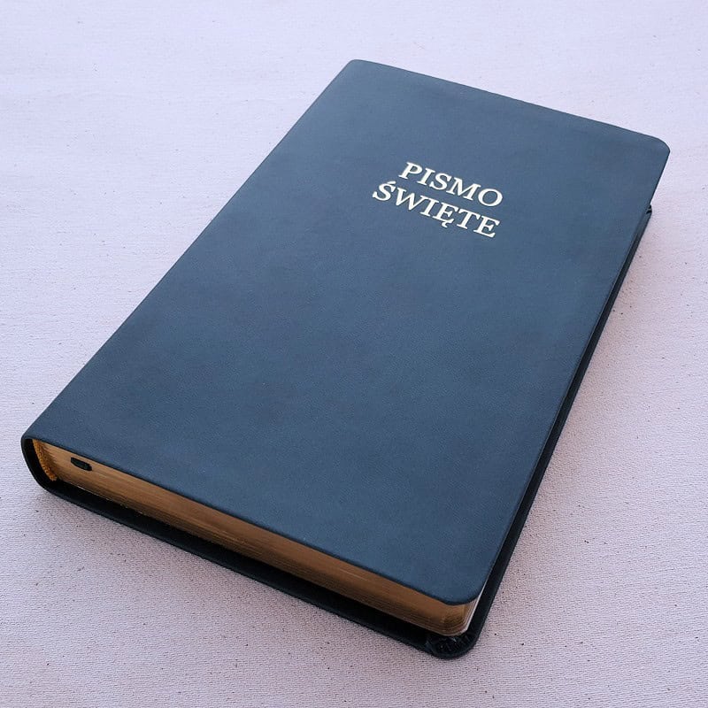 Biblia UBG średnia, miękka o., niebieska