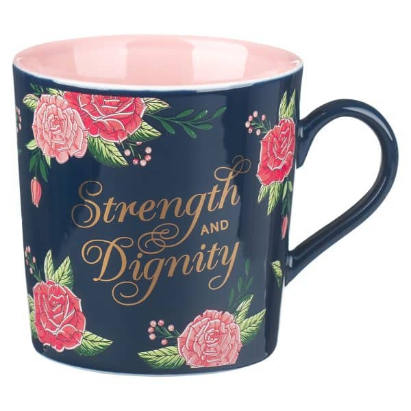 Kubek ceramiczny różowy – Strength