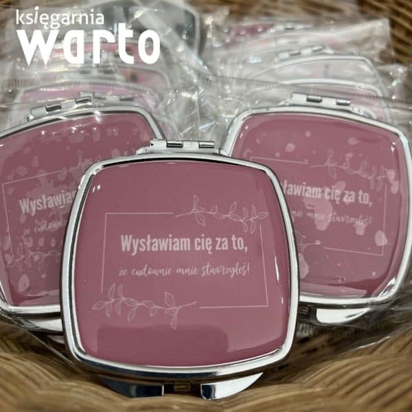 lusterko Wysławiam Cię różowe
