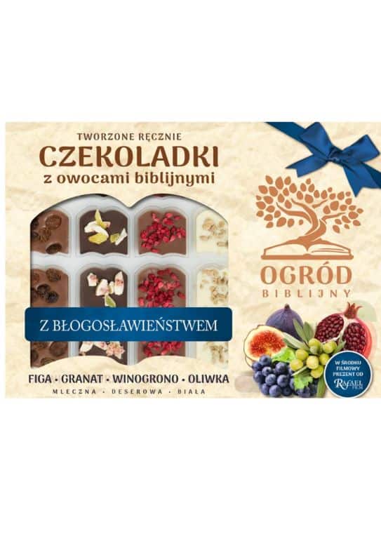 bombonierka ogród biblijny / granatowa