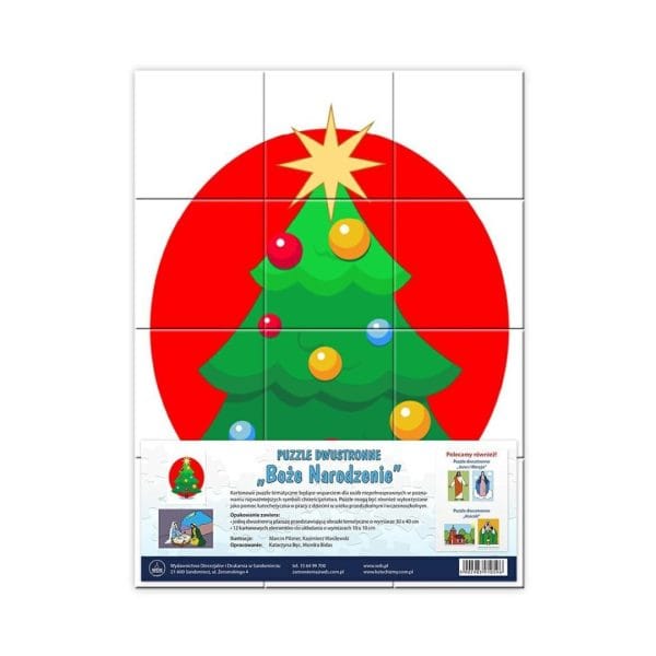 Boże Narodzenie – puzzle dwustronne