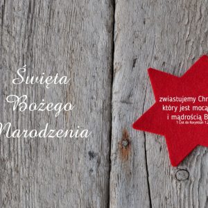 Plakat Boże Narodzenie – gwiazda