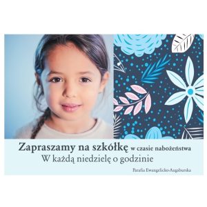 Plakat nabożeństwo dla dzieci – dziewczynka