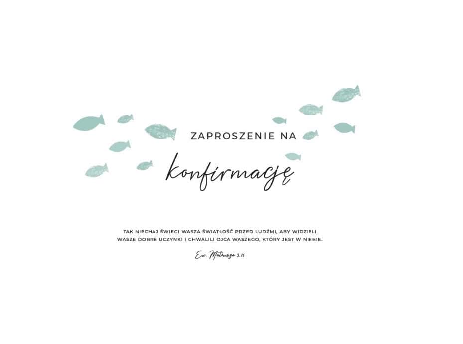 Zaproszenie na konfirmację wzór 1/21