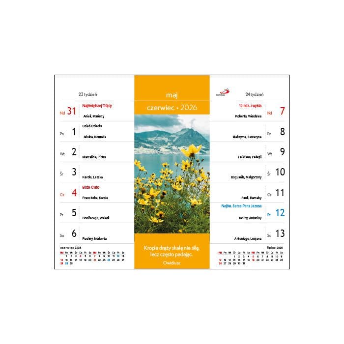 kalendarz 2026 – wszystko ma swój czas