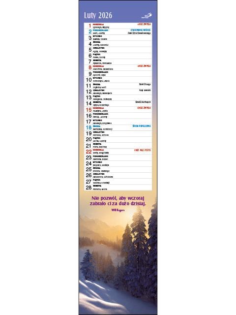 Kalendarz 2026 – świat wokół nas