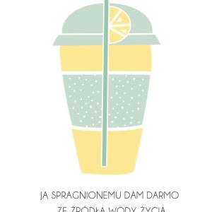 Kartka pojedyncza z wersetem nr 42