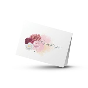 Kartka – Dziękuję – róże