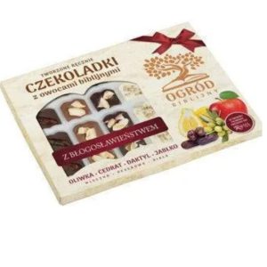 bombonierka Ogród biblijny / bordo