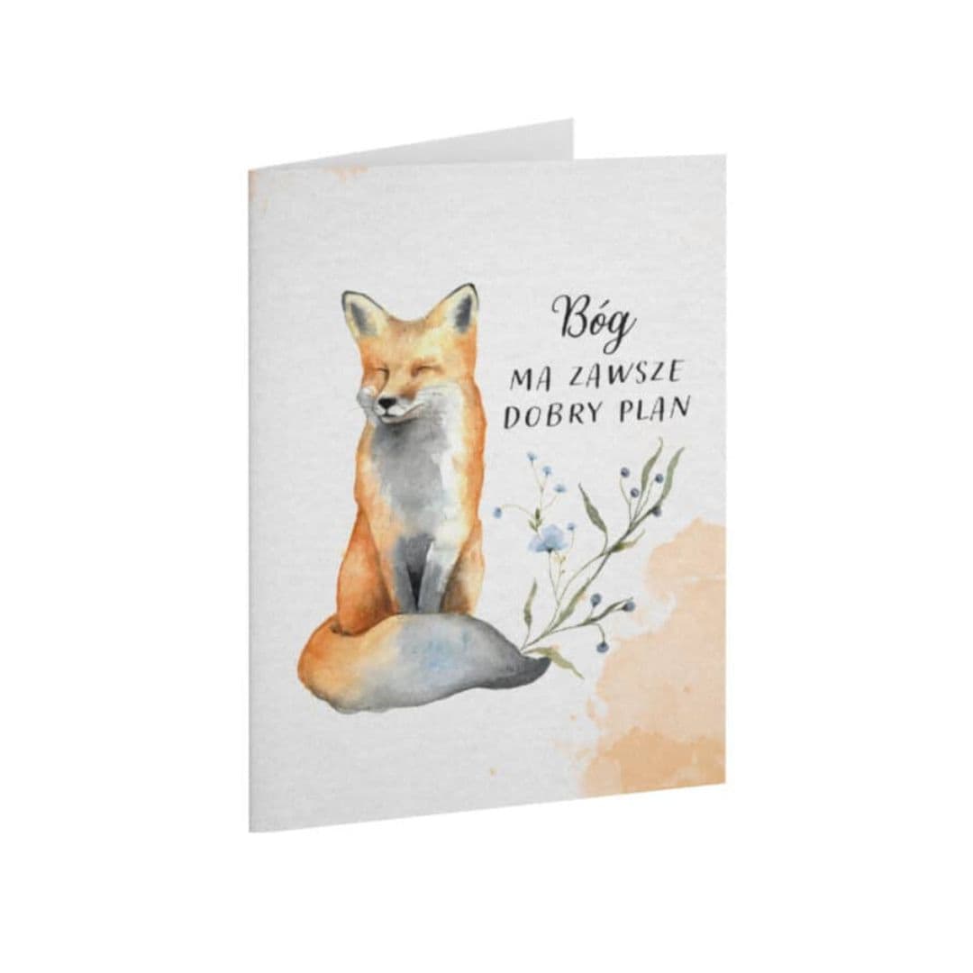 Kartka składana – Lis