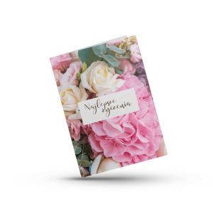 Kartka – Najlepsze życzenia – róże