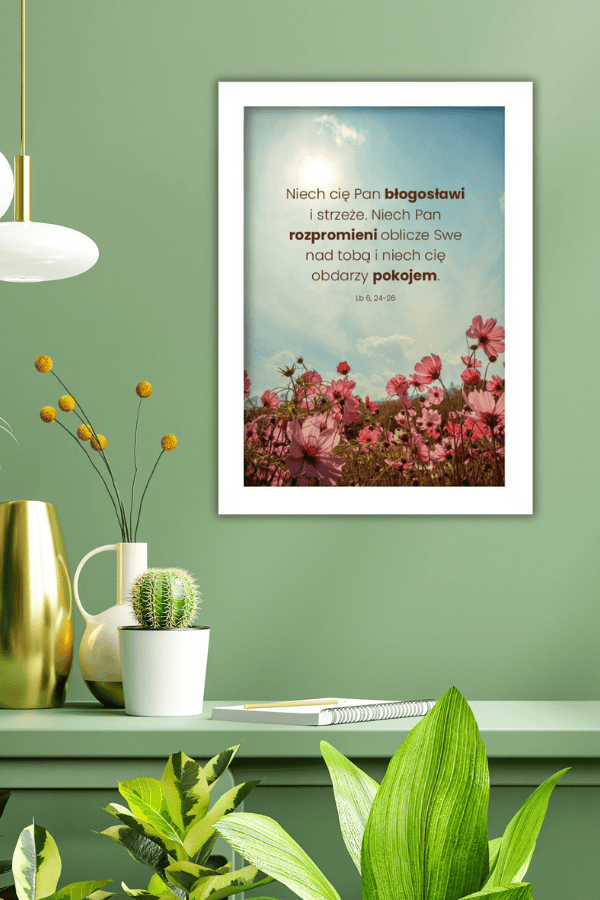 Niech cię Pan błogosławi… – plakat w białej ramce