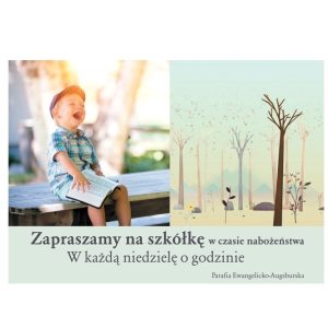 Plakat nabożeństwo dla dzieci – chłopiec