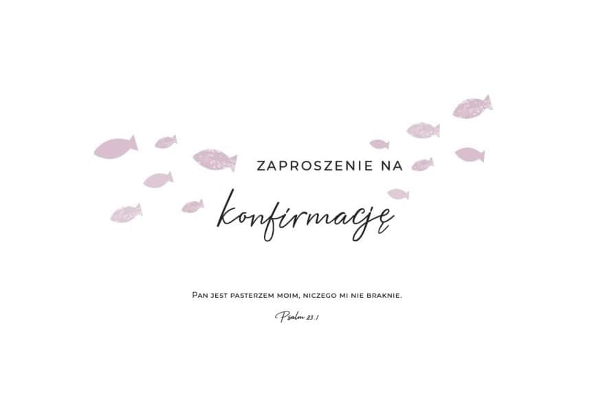 Zaproszenie na konfirmację wzór 3/21