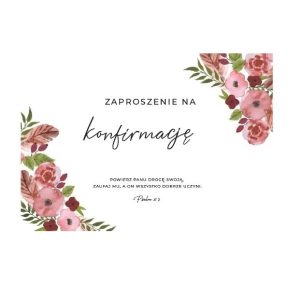 Zaproszenie na konfirmację wzór 5/21