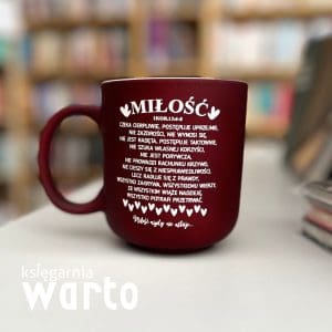 kubek Miłość jest… bordowy