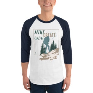 HIKE CREATE GROW 3/4 sleeve raglan shirt