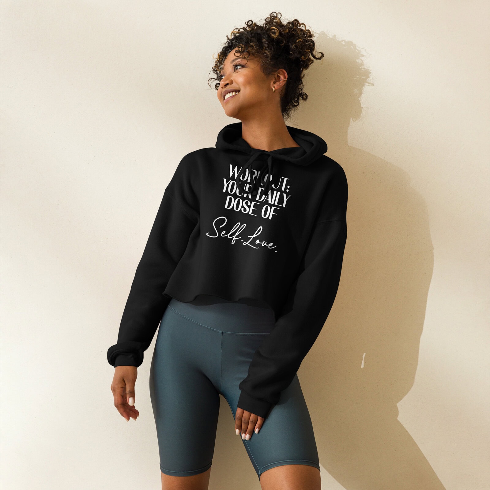 Self Love Crop Hoodie