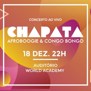 Concerto ao vivo de Afroboogie e Congo Bongo na World Academy.