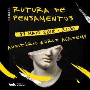 Palestra sobre o futuro do pensamento na World Academy em 2018.