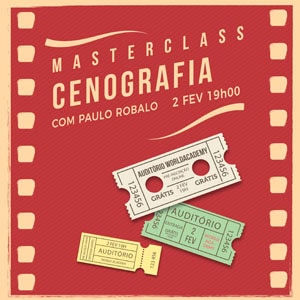 Workshop de cenografia com Paulo Robalo, evento gratuito para profissionais audiovisuais.