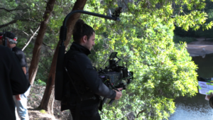 Captação de vídeo em ambiente natural para conteúdos educativos e de formação online.