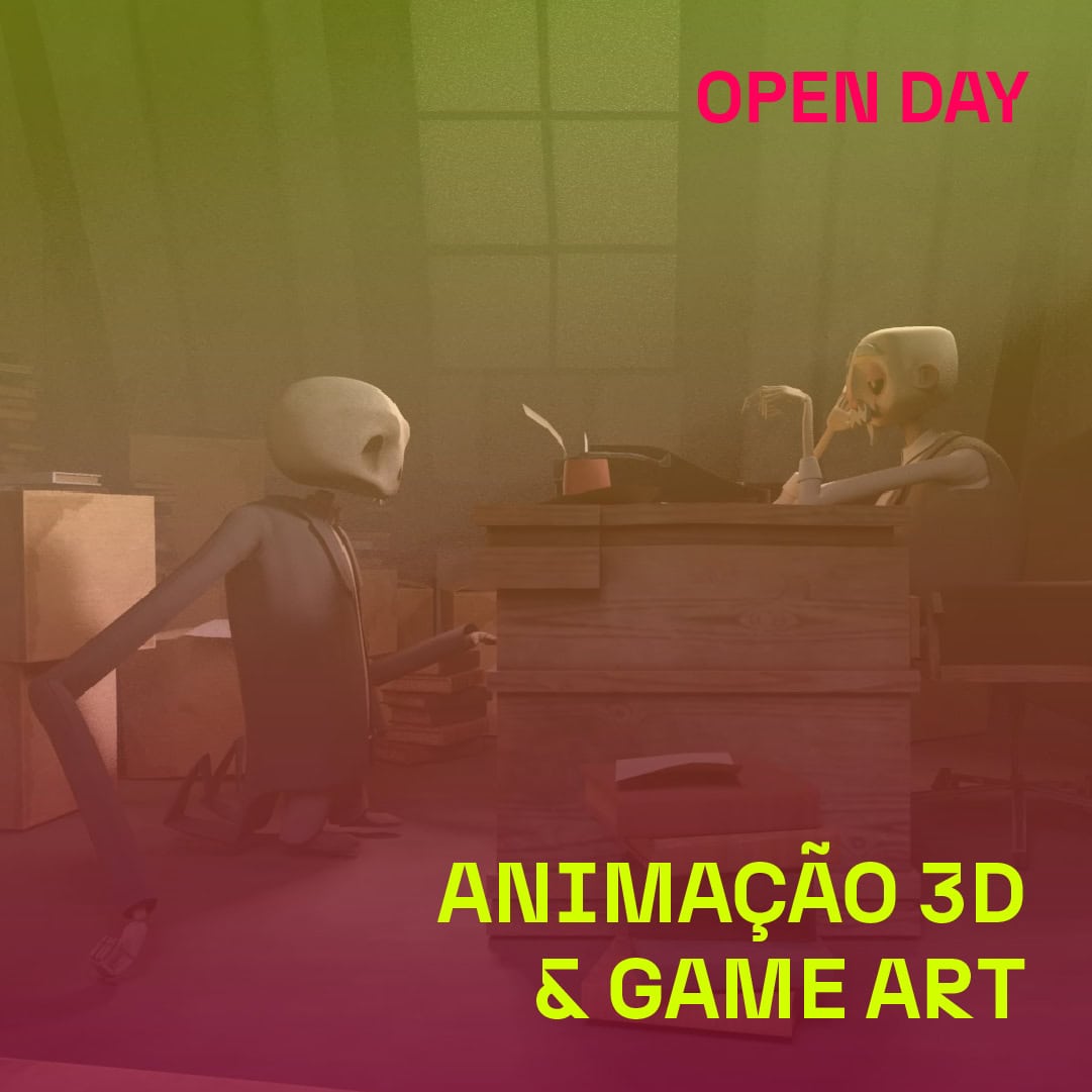 Desenho de personagens 3D para animação e game art, promovendo criatividade e habilidades técnicas.
