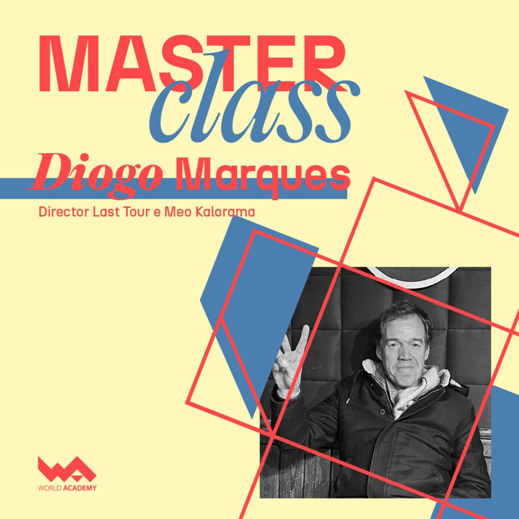 Imagem de Diogo Marques em aula master na World Academy, promovendo formação de excelência em lidera.