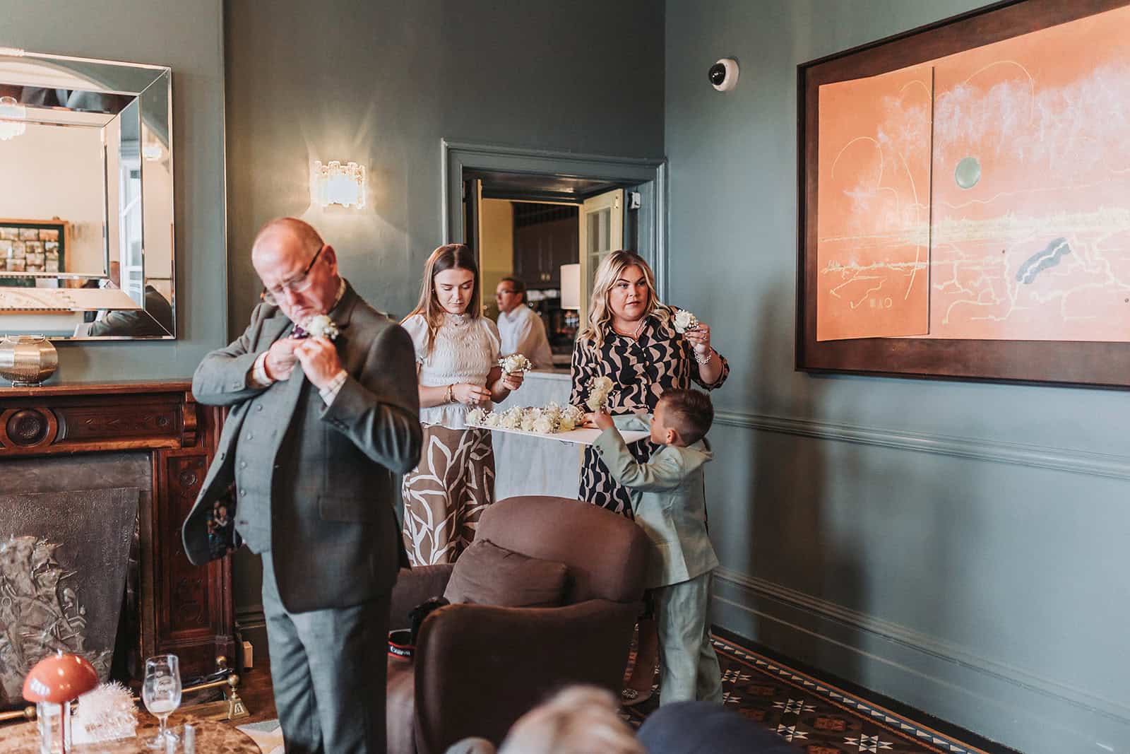 Wedding cake by GavBakes displayed at Titchwell Manor – Norfolk wedding photographer