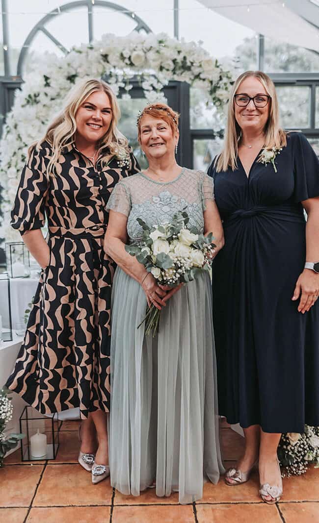 Wedding cake by GavBakes displayed at Titchwell Manor – Norfolk wedding photographer