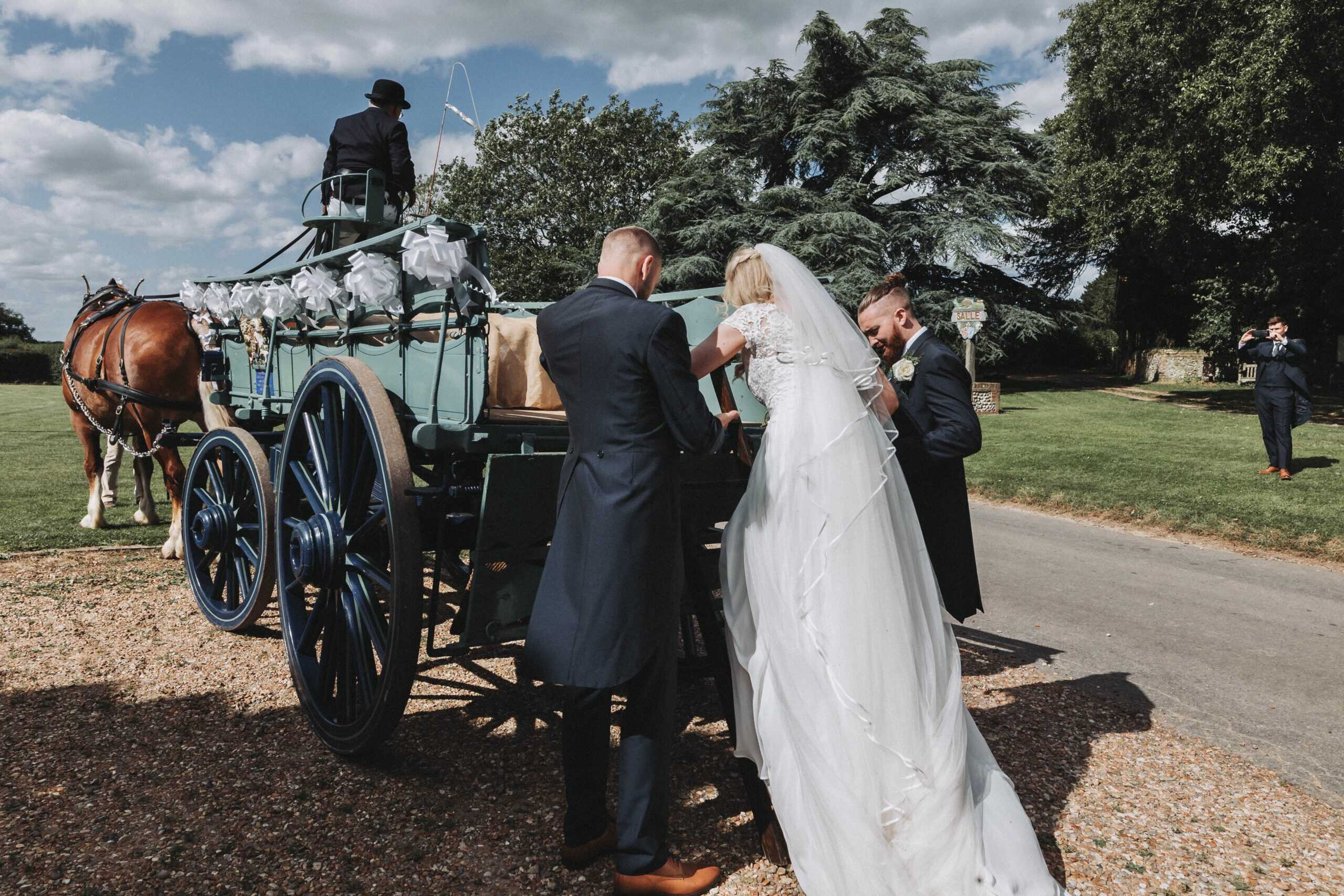 Laura and Oscar Salle Moor Farm wedding