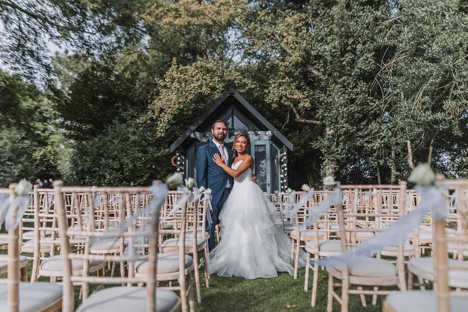 Natural portrait of Milla and James sharing a smile – Norfolk wedding photographer capturing authentic emotion