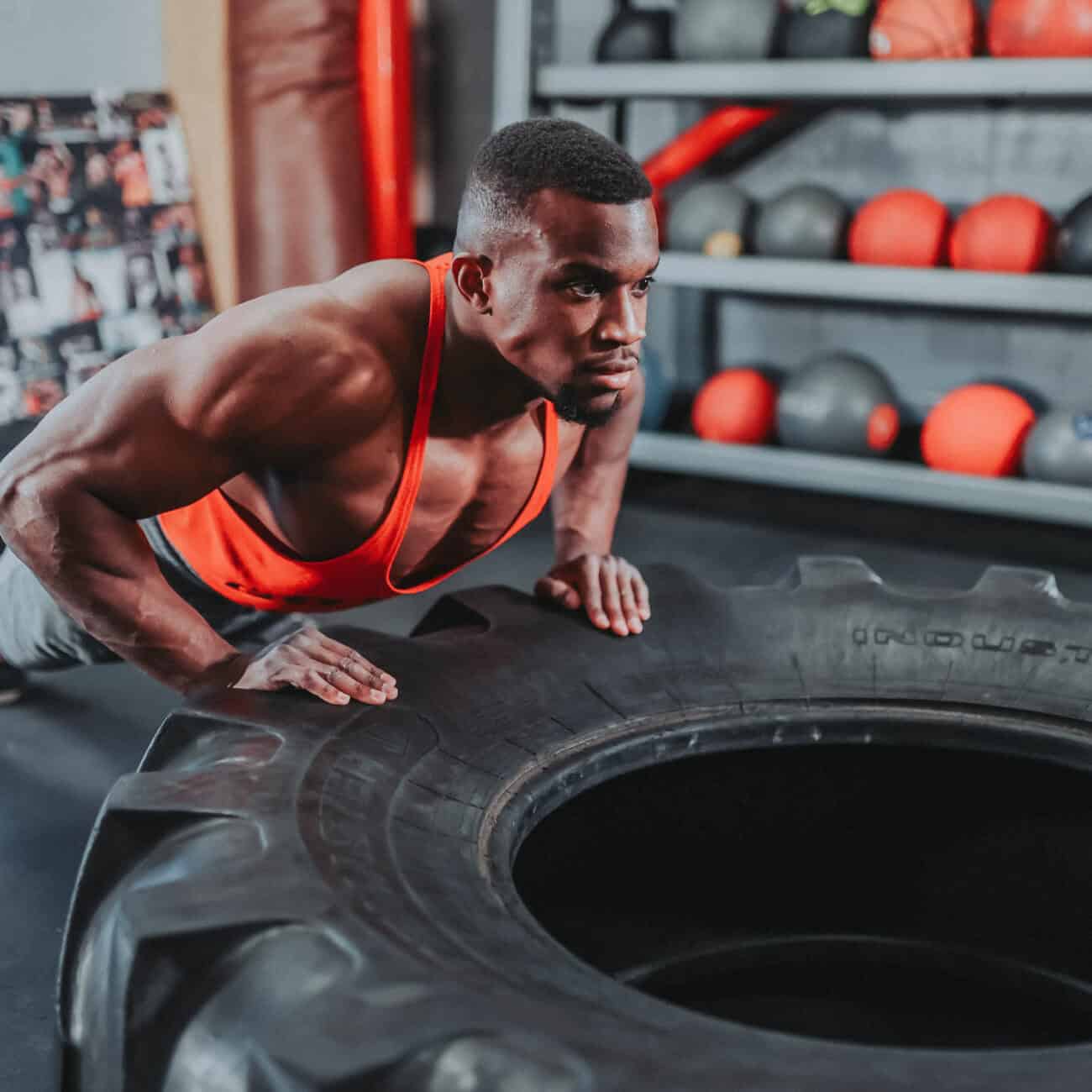 Fitness coach training at Heroes Gym during a personal branding photoshoot by a King's Lynn branding photographer