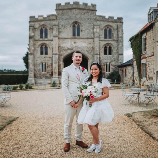 Real weddings photography at Pentney Abbey in Norfolk wedding videographer and kings lynn wedding photographer