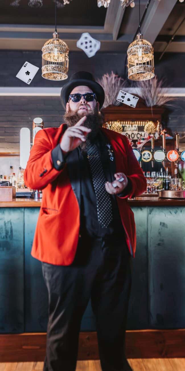 Business photoshoot for Josh Maddocks magician