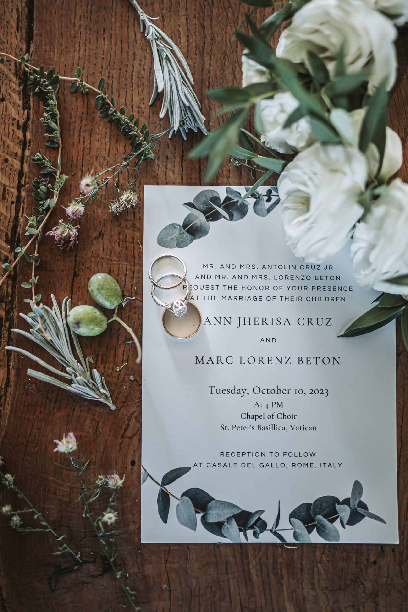 Ann & Marc - Italy Destination wedding rome