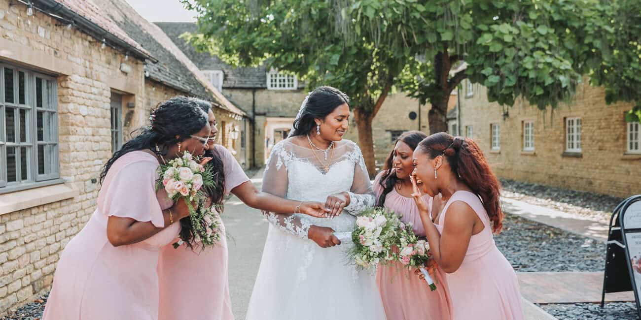 cambridgeshire wedding photographer bridesmaids haycock manor