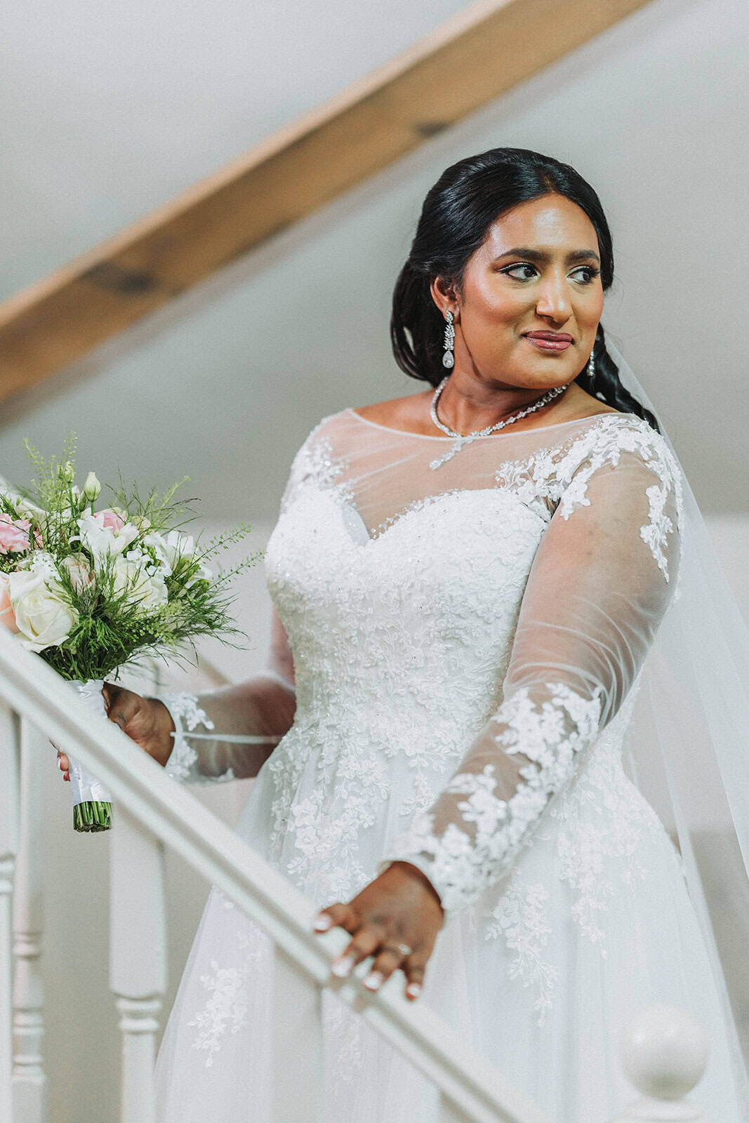 cambridgeshire wedding photographer bride haycock manor