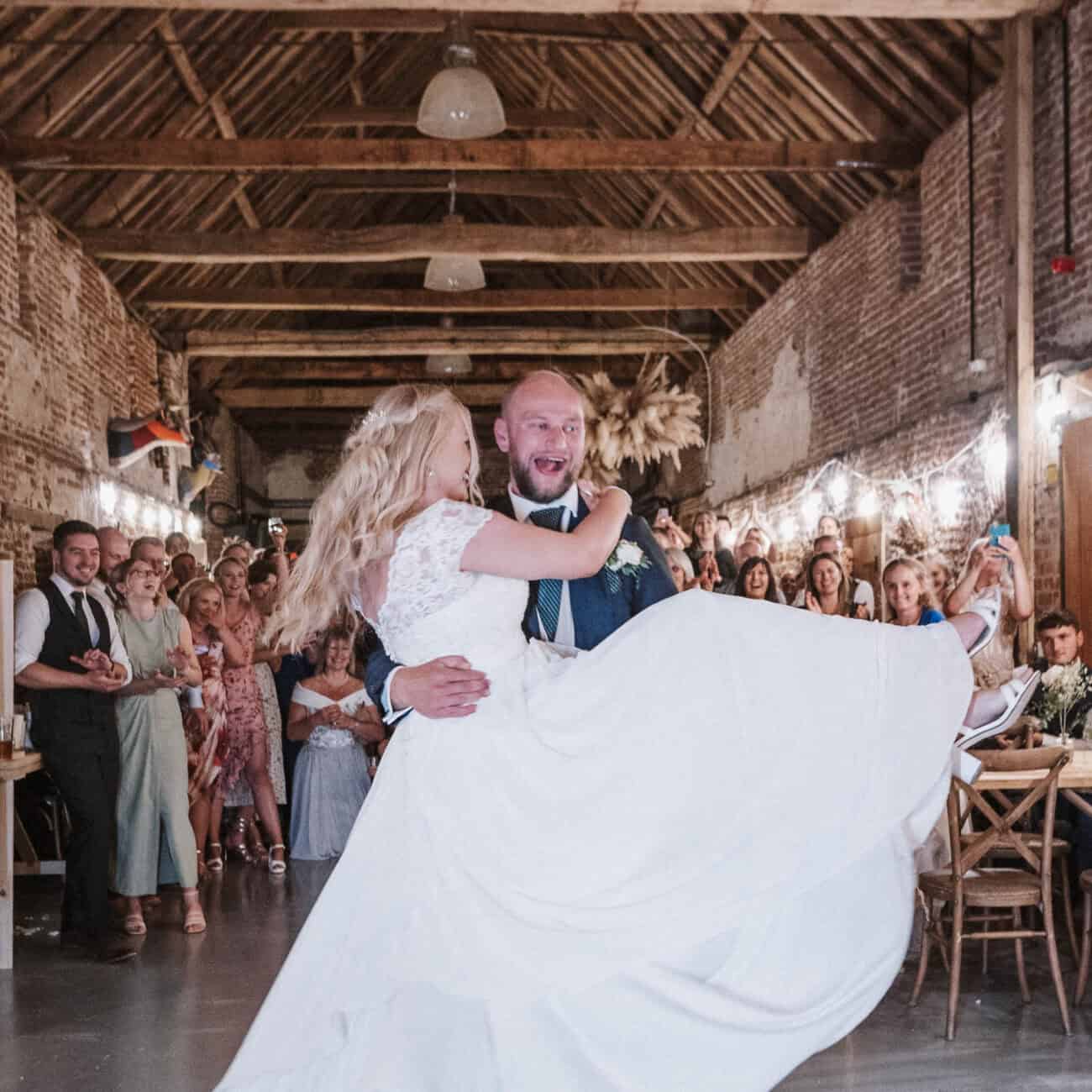 Laura and Oscar Salle Moor Farm wedding