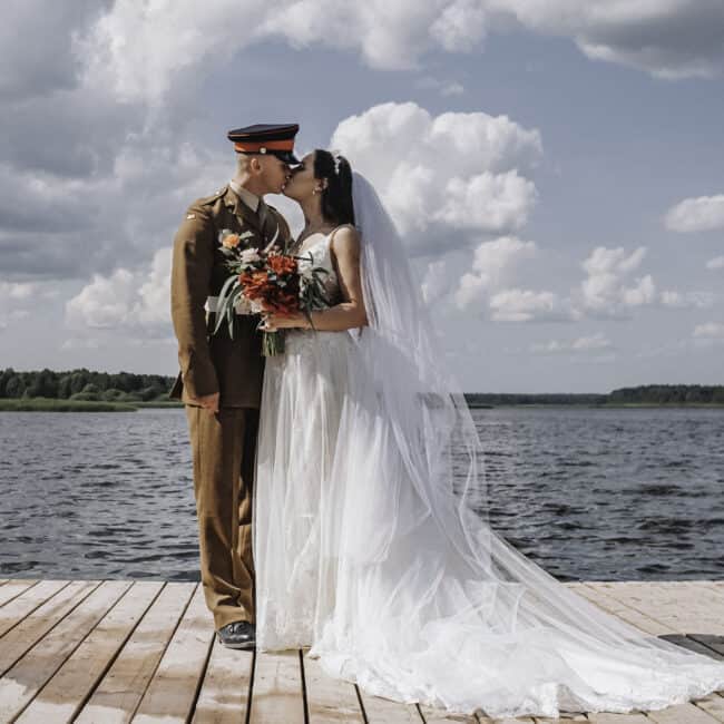 Bride and groom by a lakeside villa in Europe captured by Xiarm Films & Photography – desination wedding photographer and videographer for destination weddings Wedding photo and video packages