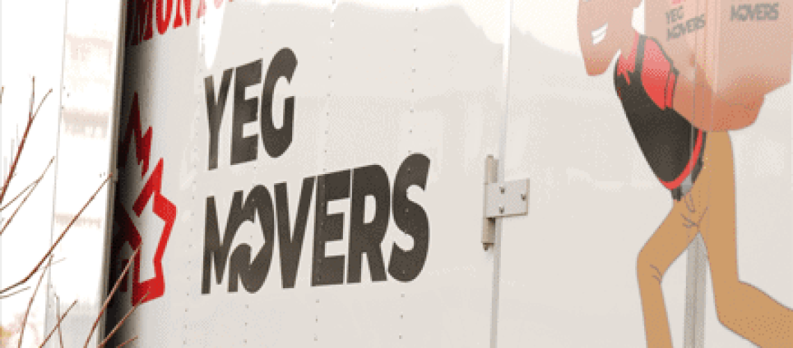 YEG Edmonton Movers moving truck for professional relocation services.