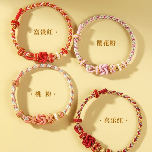 幸福美滿！同心同德桃花手繩：圖片 3