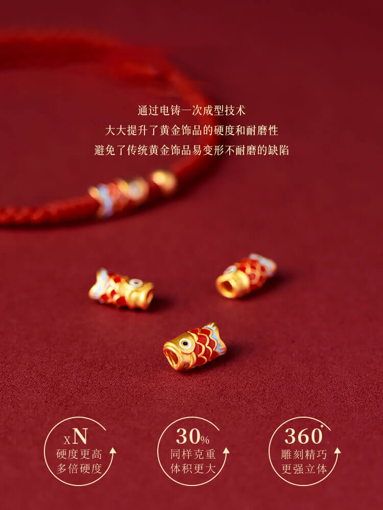 錦鯉在手 萬事順心生肖專屬編織紅繩：圖片 3
