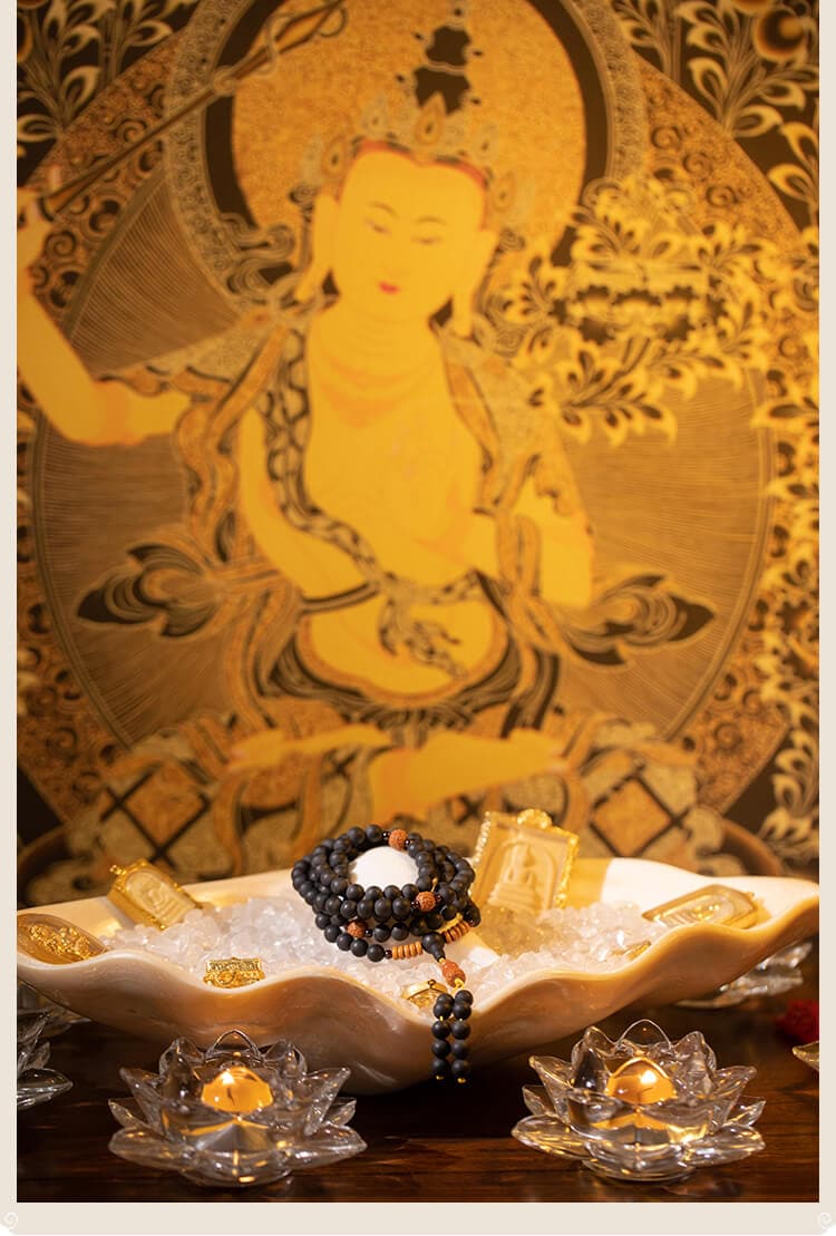 《空釋》天然藥珀佛珠手串108顆念珠