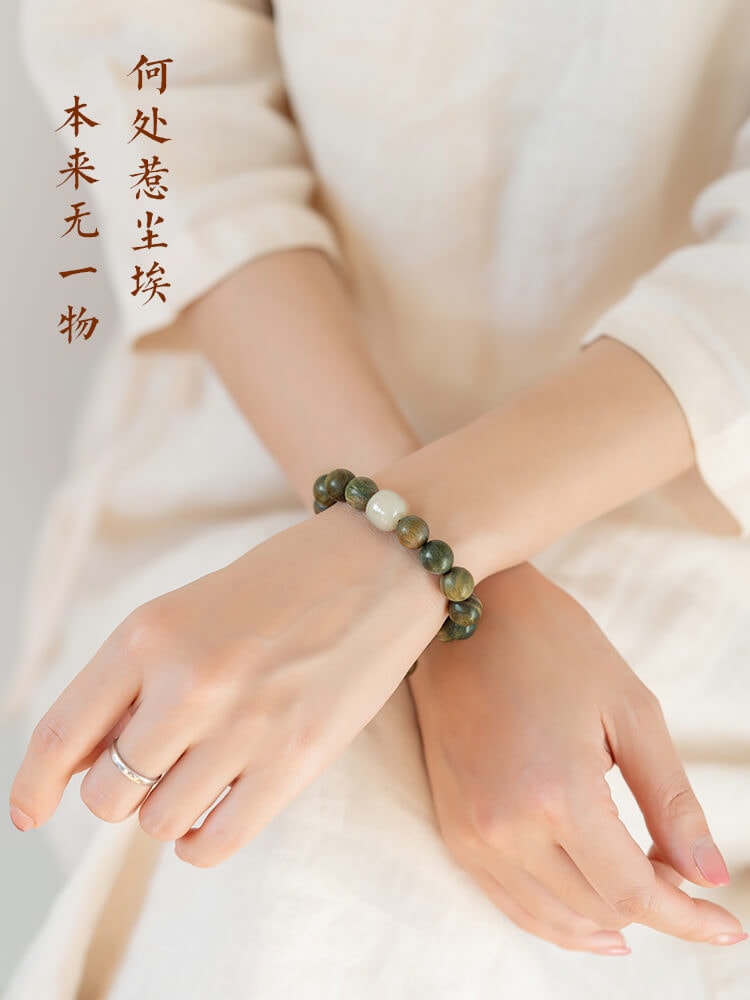 寧神靜心珠綠檀手串檀香佛珠：圖片 5