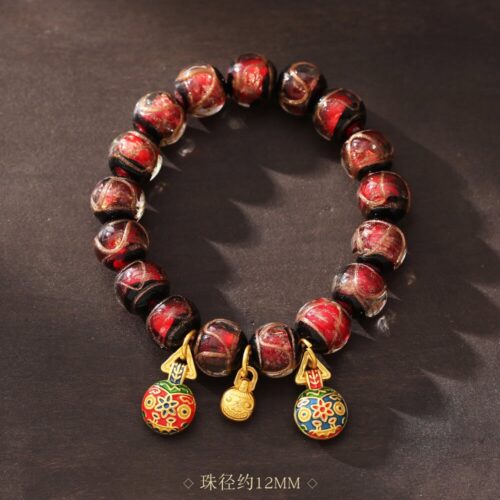 祥瑞獸紅色雍香祥瑞獸一家三口十全十美手串：圖片 4