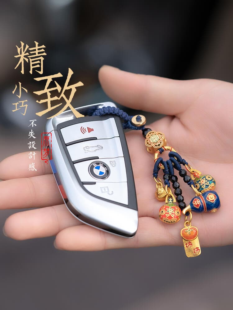 祥瑞獸柿柿如意葫蘆鑰匙扣：圖片 4