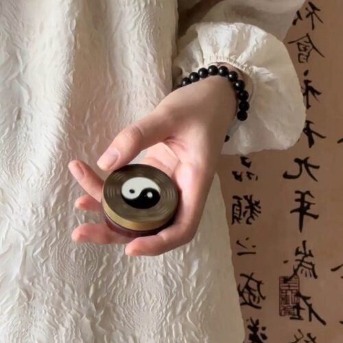 綠檀紫檀拼接轉轉手把件